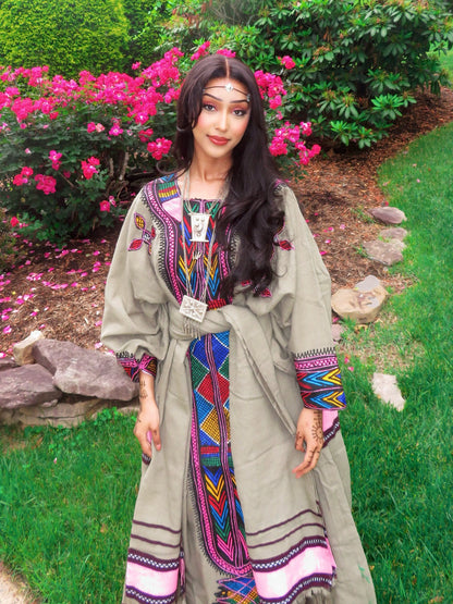 Colorful Raya Traditional Kemis Habesha Kemis Online