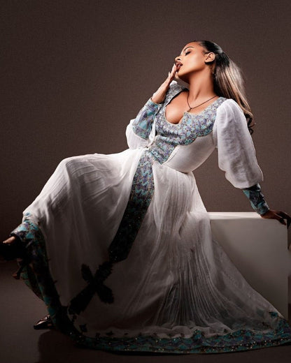 Long Sleeve Habesha Dress Beautiful Timeless Habesha Kemis
