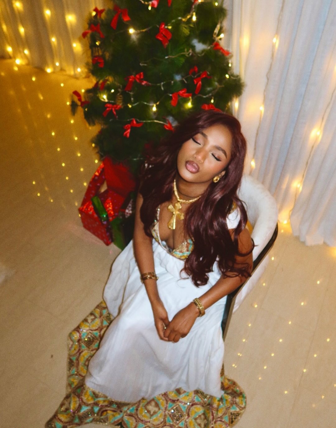 Sophisticated Habesha Dress Golden Yellow and Light Turquoise Ornate Ethiopian Dress 932