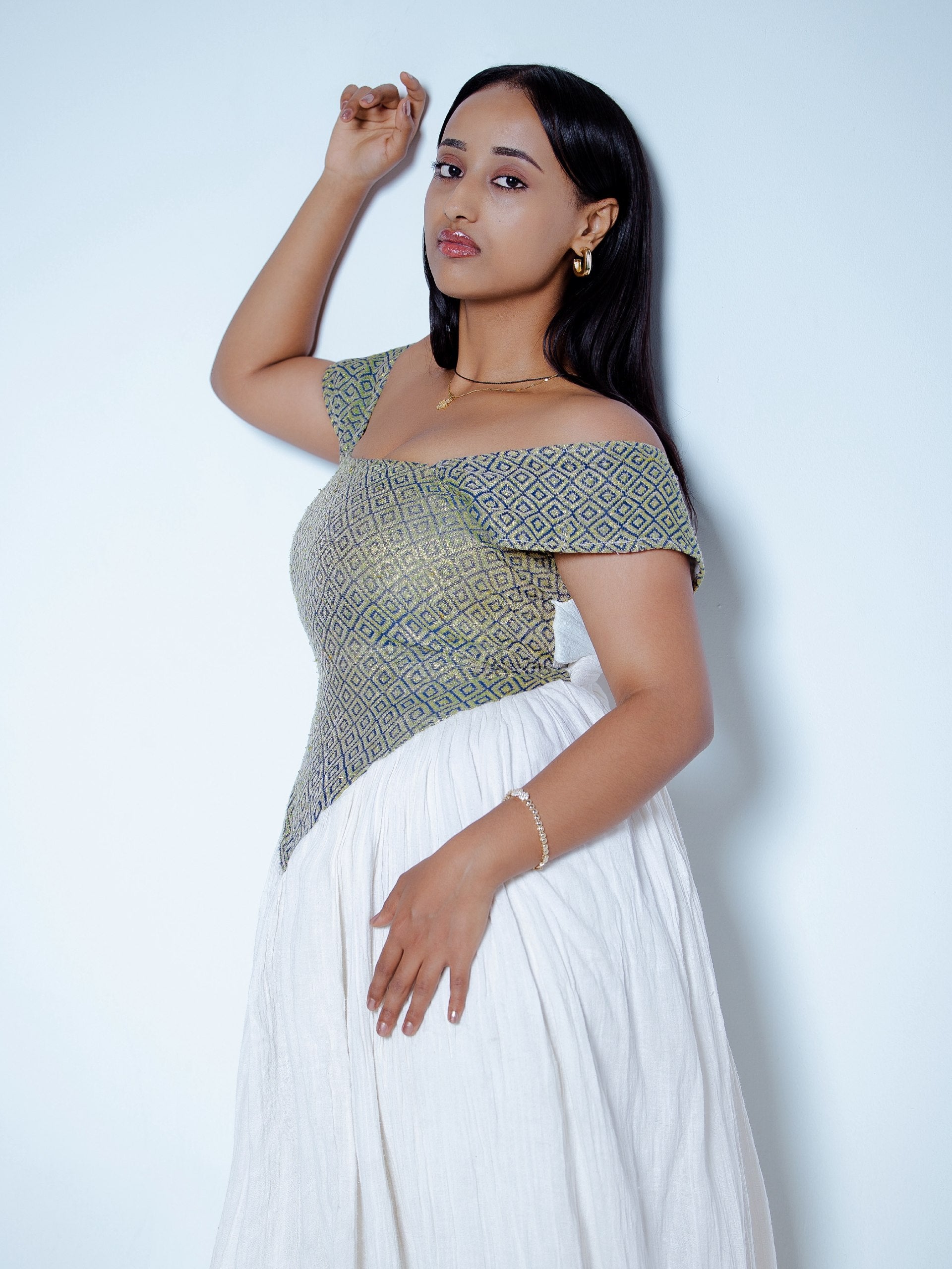 Sage Corset Habesha Kemis for Women 