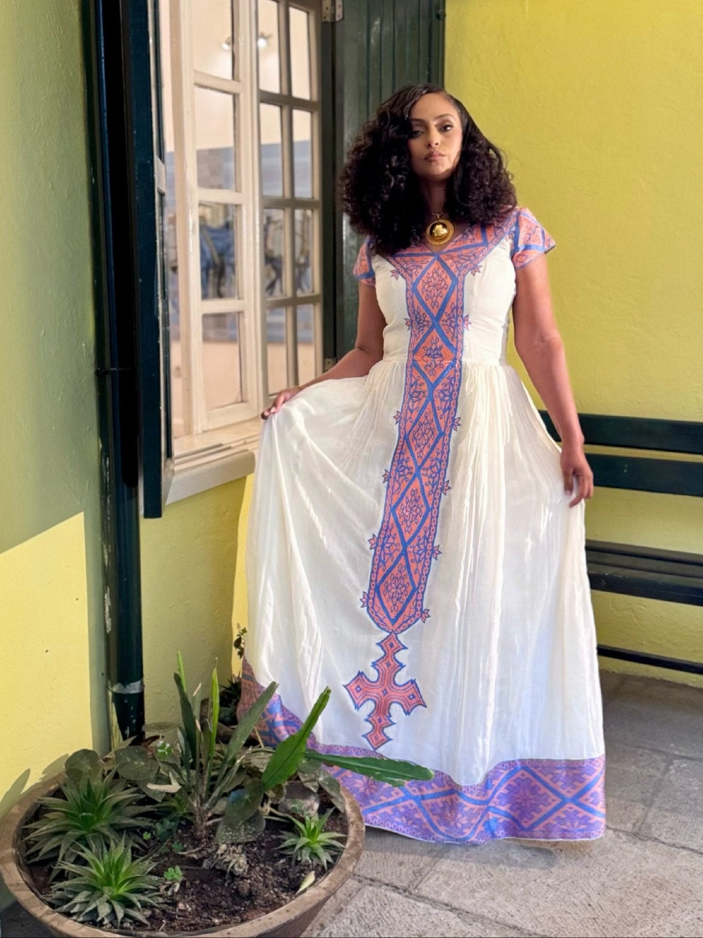 Radiant Lavender Woven Habesha Kemis for Cultural Gatherings Ethiopian Traditional Attire Timeless Eritrean Dress 965