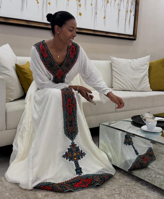 Habesha Traditional Dress Ethiopian Dress Elegant Eritrean Dress