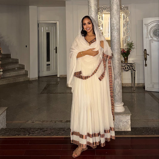 Graceful Ethiopian Dress Eritrean Dress & Habesha Traditional Dress Online
