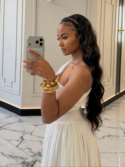 One-Shoulder Pink Embroidered Habesha Kemis Elegant Ethiopian Dress For Cultural Celebrations 1003