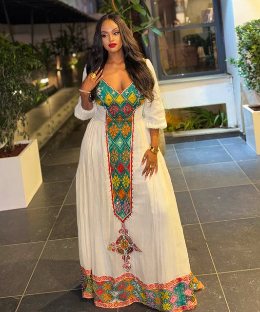 Designer Habesha Traditional Dress Authentic Ethiopian Traditional Dress 