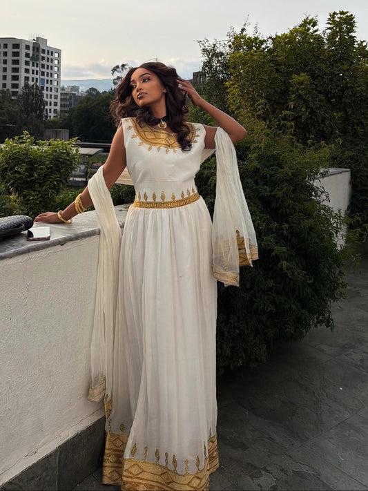 luxury gold ethiopian traditional dress collection ethiopian clothing boutique