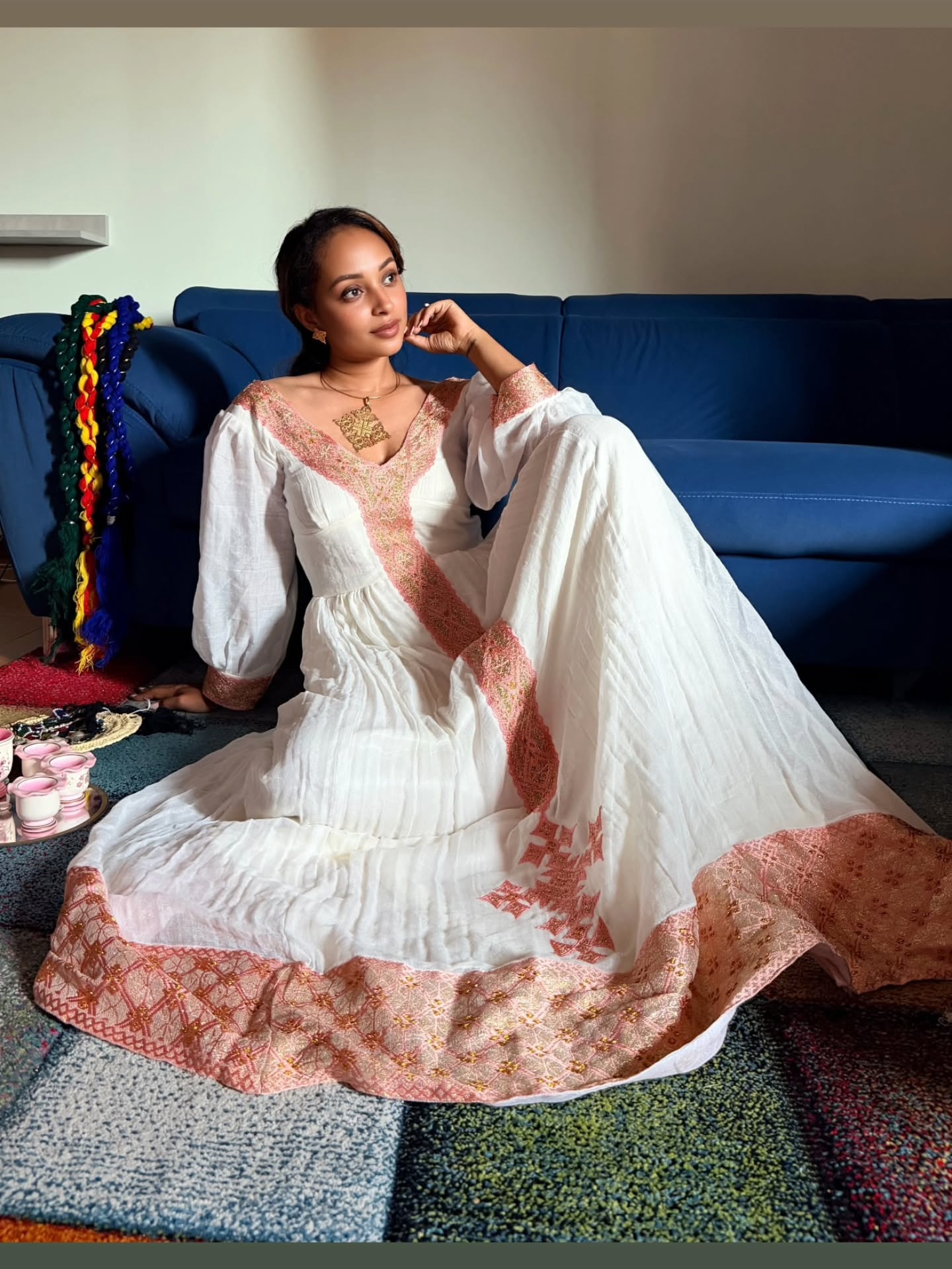delicate blush pink ethiopian traditional dress luxury traditional ethiopian clothing 