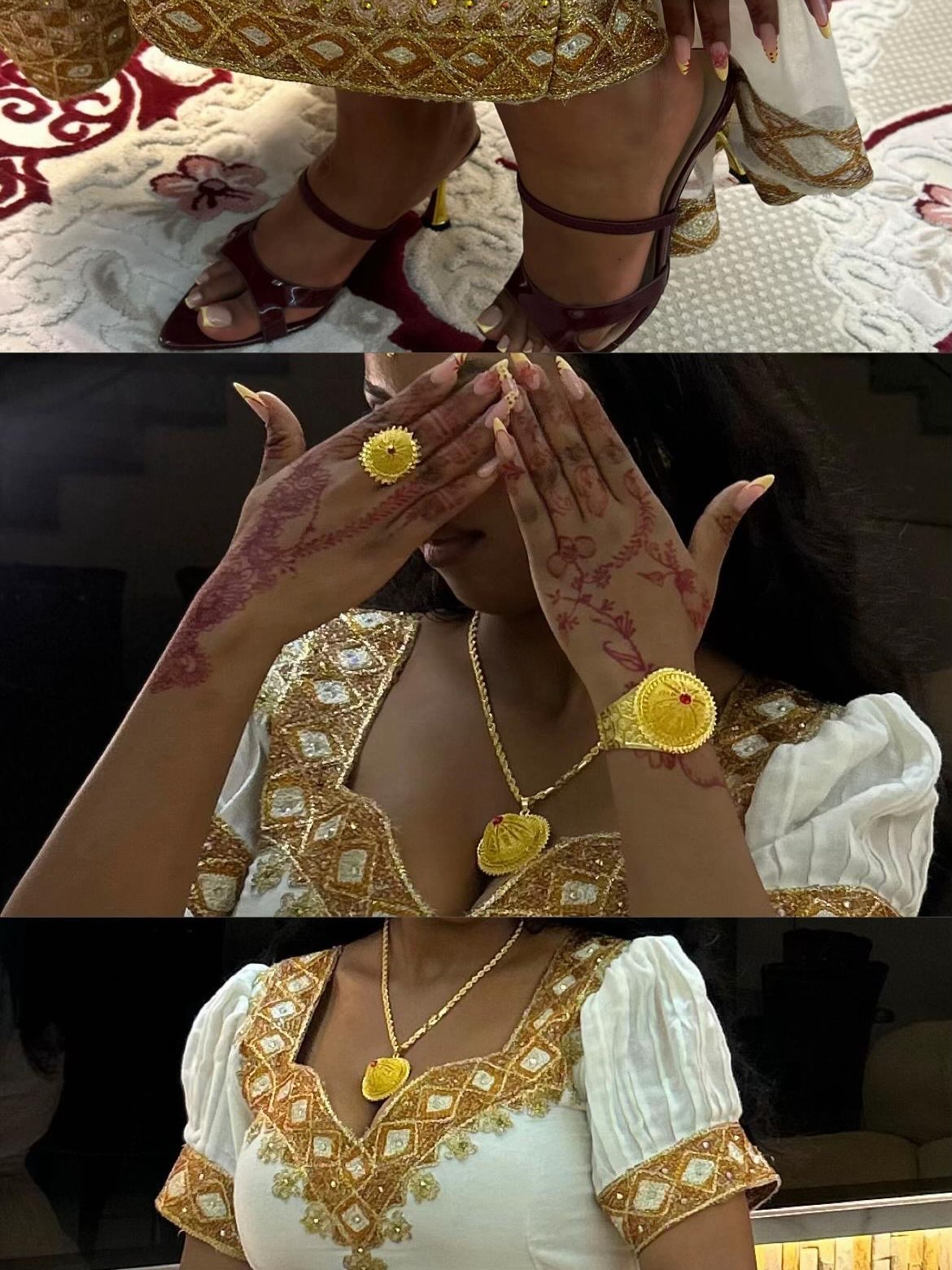 Graceful Handwoven Habesha Dress Luxurious Gold Embroidery Habesha Kemis Cultural Celebrations 1047