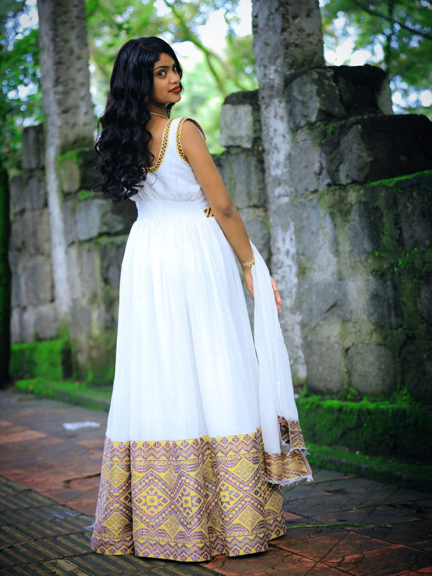 Royal Heirloom Habesha Kemis Featuring Handcrafted Tibeb Habesha Dress for Timeless Ethiopian Clothing 1055