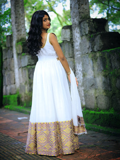 Royal Heirloom Habesha Kemis Featuring Handcrafted Tibeb Habesha Dress for Timeless Ethiopian Clothing 1055