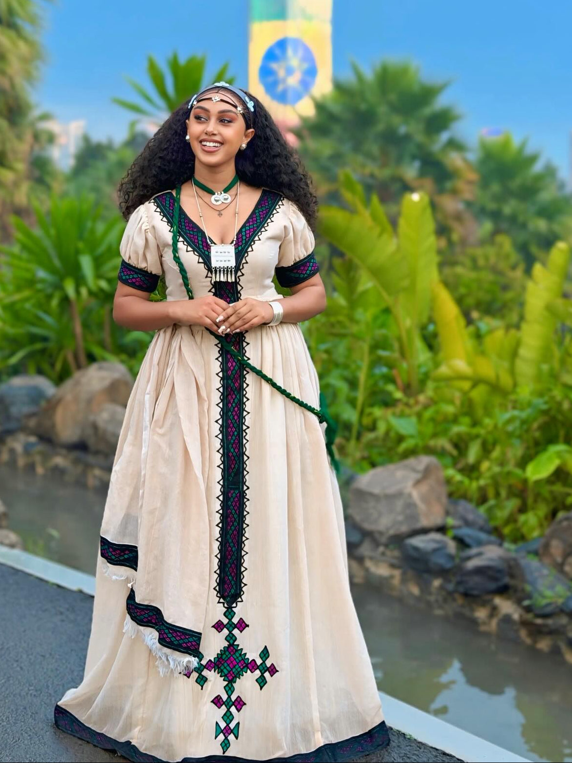  Jewel-Toned Tibeb Distinctive Eritrean Dress & Ethiopian Heritage Wear