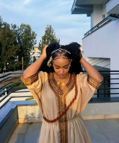 Shop Elegant Habesha Kemis Online Ethiopian Traditional Clothing Heritage Style Habesha Dress 1107