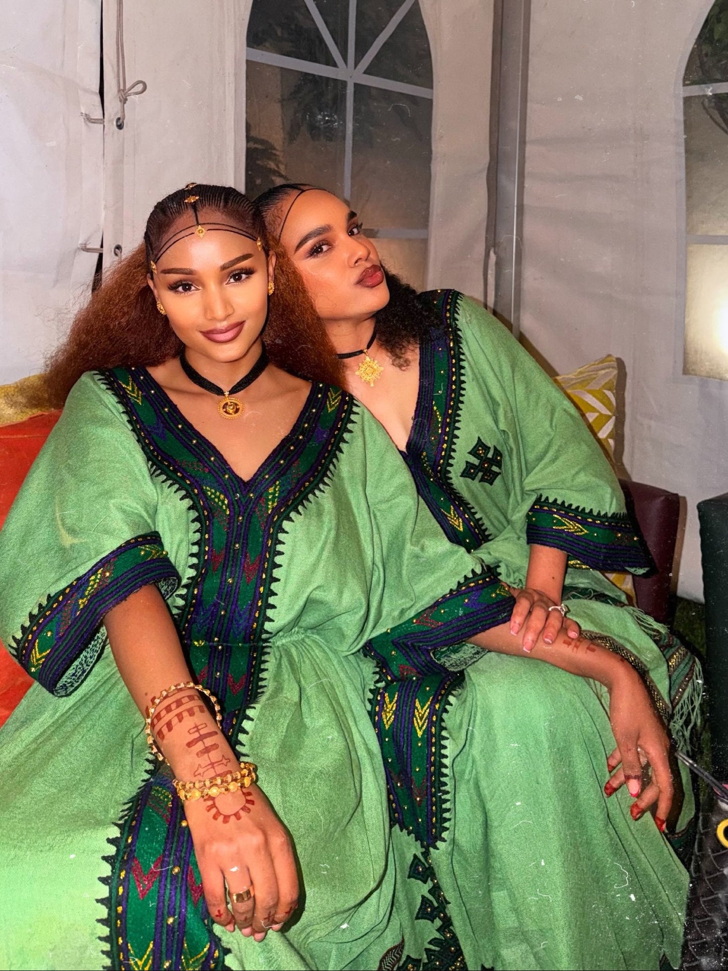Sage Mint Green Habesha Dress Royal Blue Habesha Kemis Online Handloomed ethiopian clothing 1113