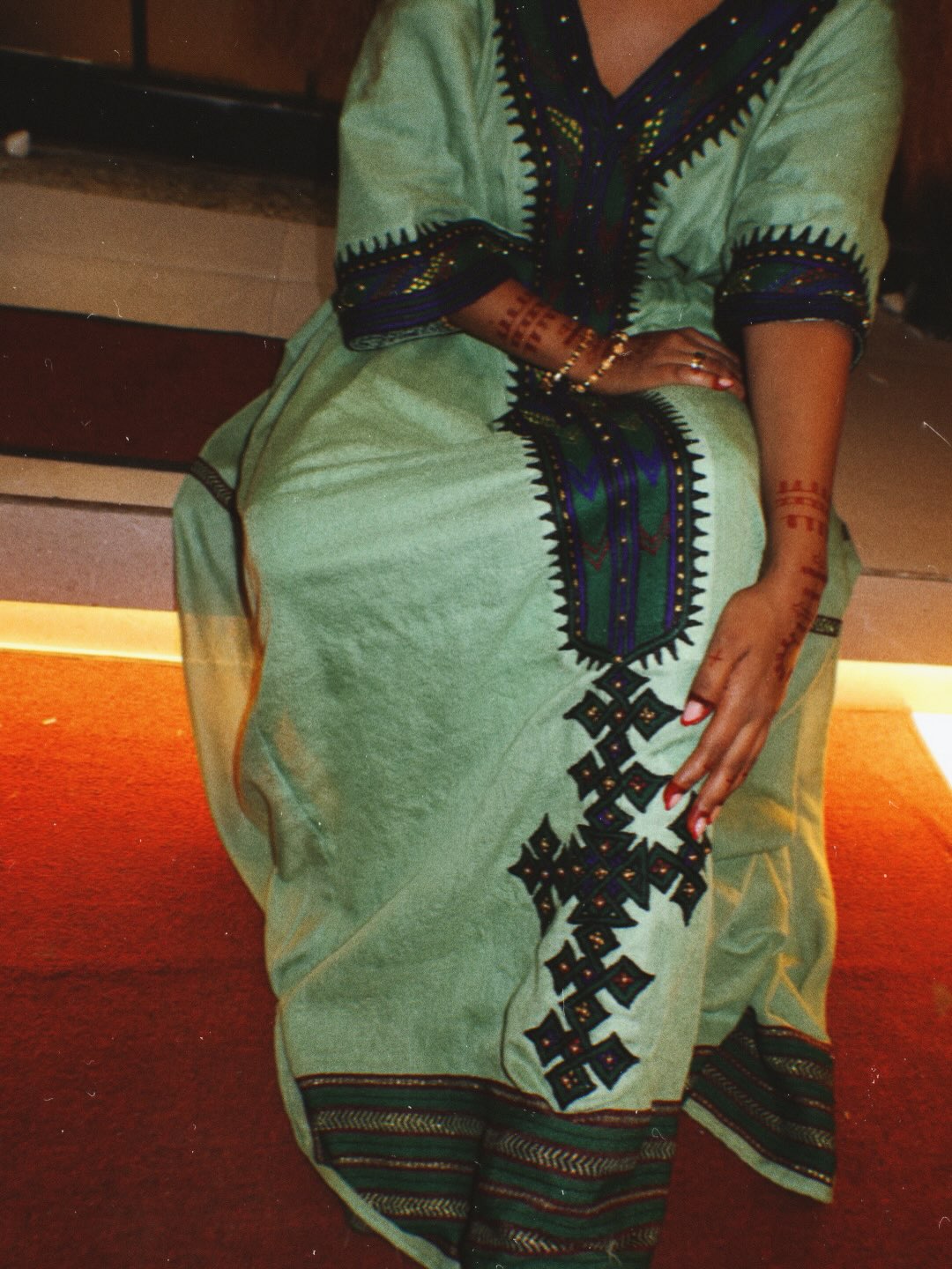 Sage Mint Green Habesha Dress Royal Blue Habesha Kemis Online Handloomed ethiopian clothing 1113