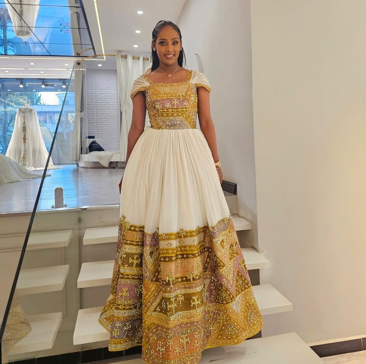 Traditional Ethiopian Wedding Dress | Habesha Traditional Dress & Eritrean Dress