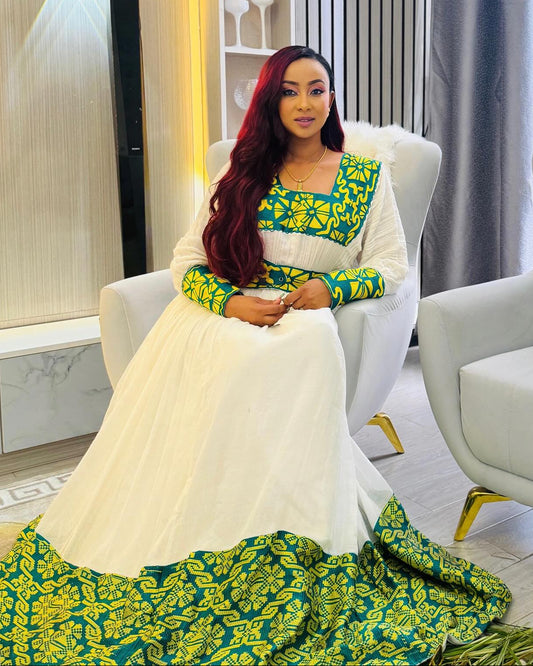 Traditional Ethiopian Dress Authentic Habesha Cloth & Eritrean Dress