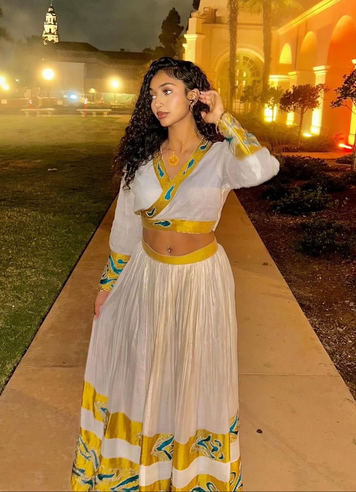 Charming Habesha Kemis Simple Design Habesha Dress Traditional Ethiopian Dress 200