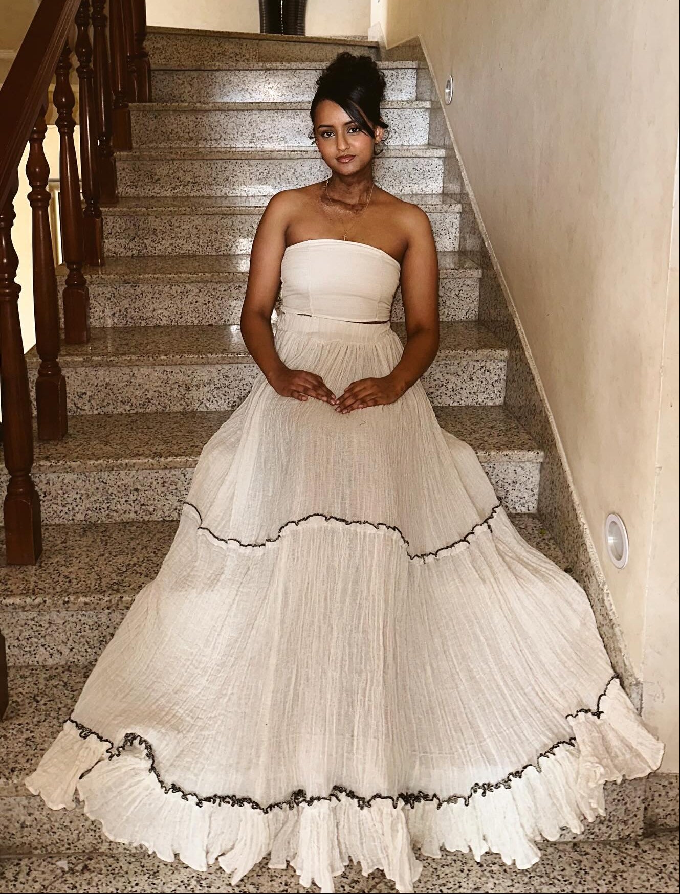 Habesha Dress Strapless Ethiopian Clothing for Special Events