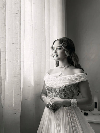Ethiopian Wedding Dress Golden Habesha Kemis Traditional Ethiopian Dress with Handwoven Detail 267
