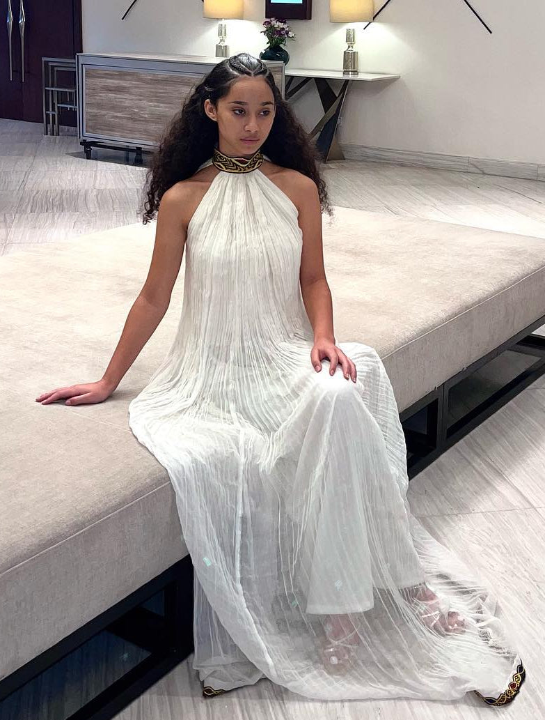 Simple Design Habesha Dress White Habesha Kemis Traditional Woven Detail Ethiopian Dress 292