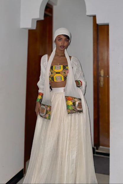 Authentic Ethiopian Traditional Dress Handcrafted Habesha Kemis Habesha Dress For Event 295