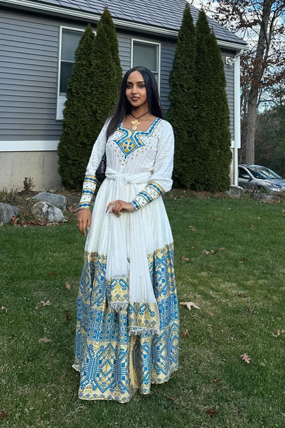 Elegant Habesha Dress Authentic Traditional Ethiopian Clothing