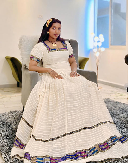 Elegant habesha kemis Authentic Habesha Dress in Traditional Ethiopian Style