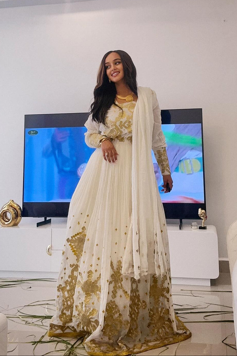 Elegant Habesha Dress Authentic Habesha Traditional Dress & Traditional Ethiopian Clothing