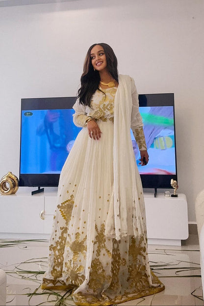 Elegant Habesha Dress Authentic Habesha Traditional Dress & Traditional Ethiopian Clothing