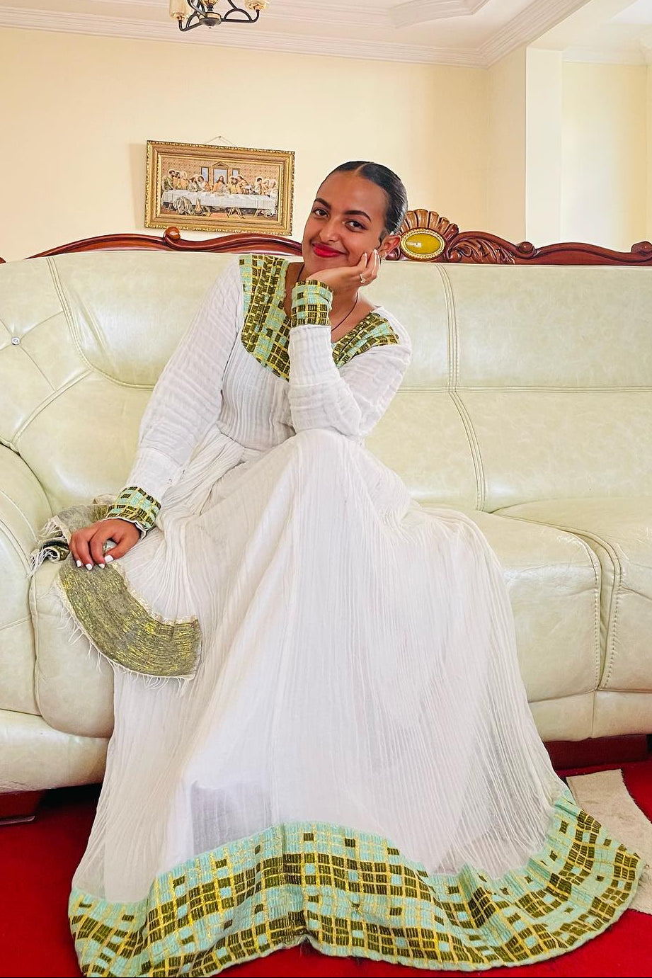 Habesha Kemis Elegant Habesha Dress in Traditional Ethiopian Clothing Style
