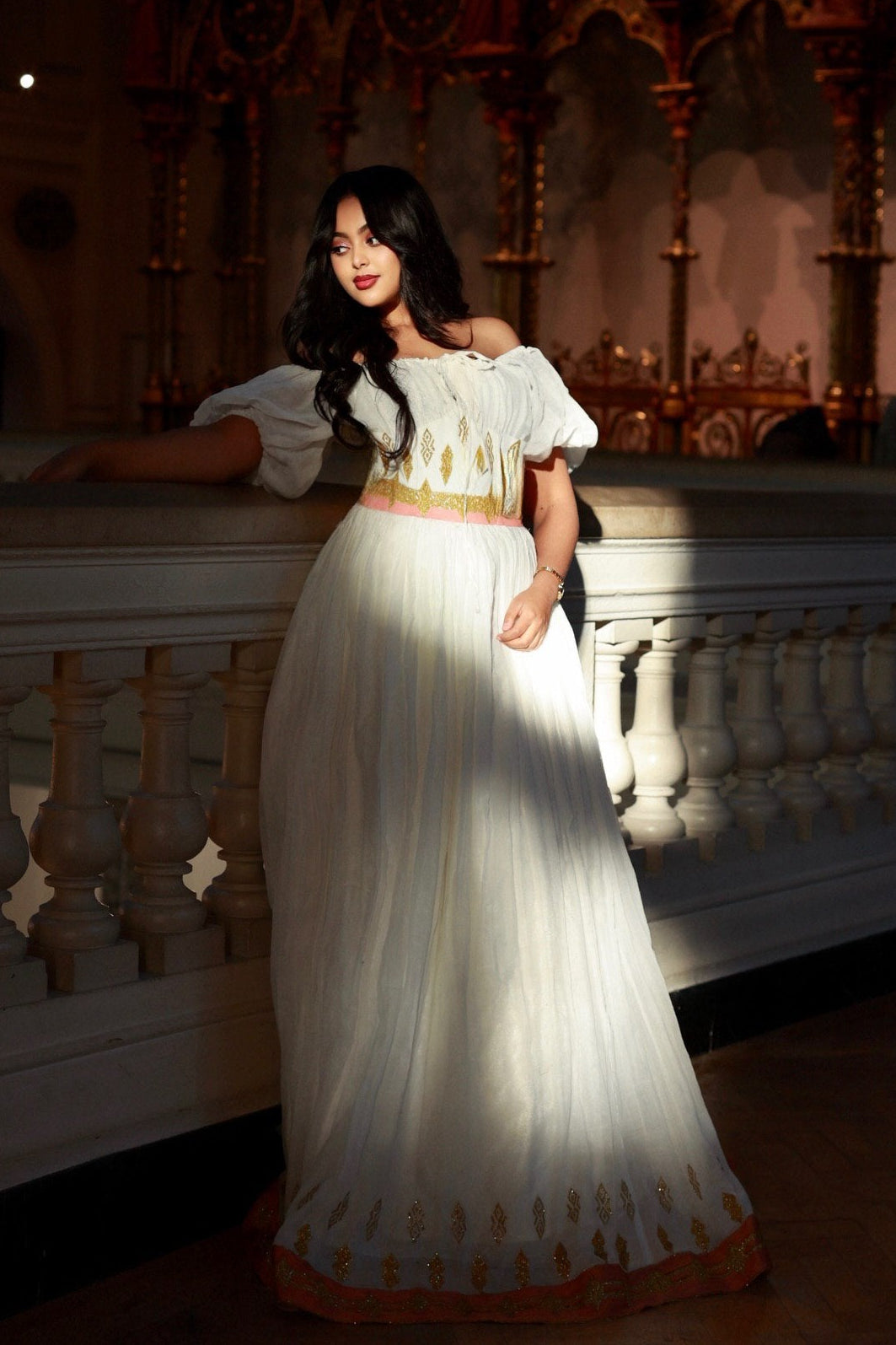 Habesha Kemis Habesha Dress Ethiopian Clothing Off Shoulder Design

