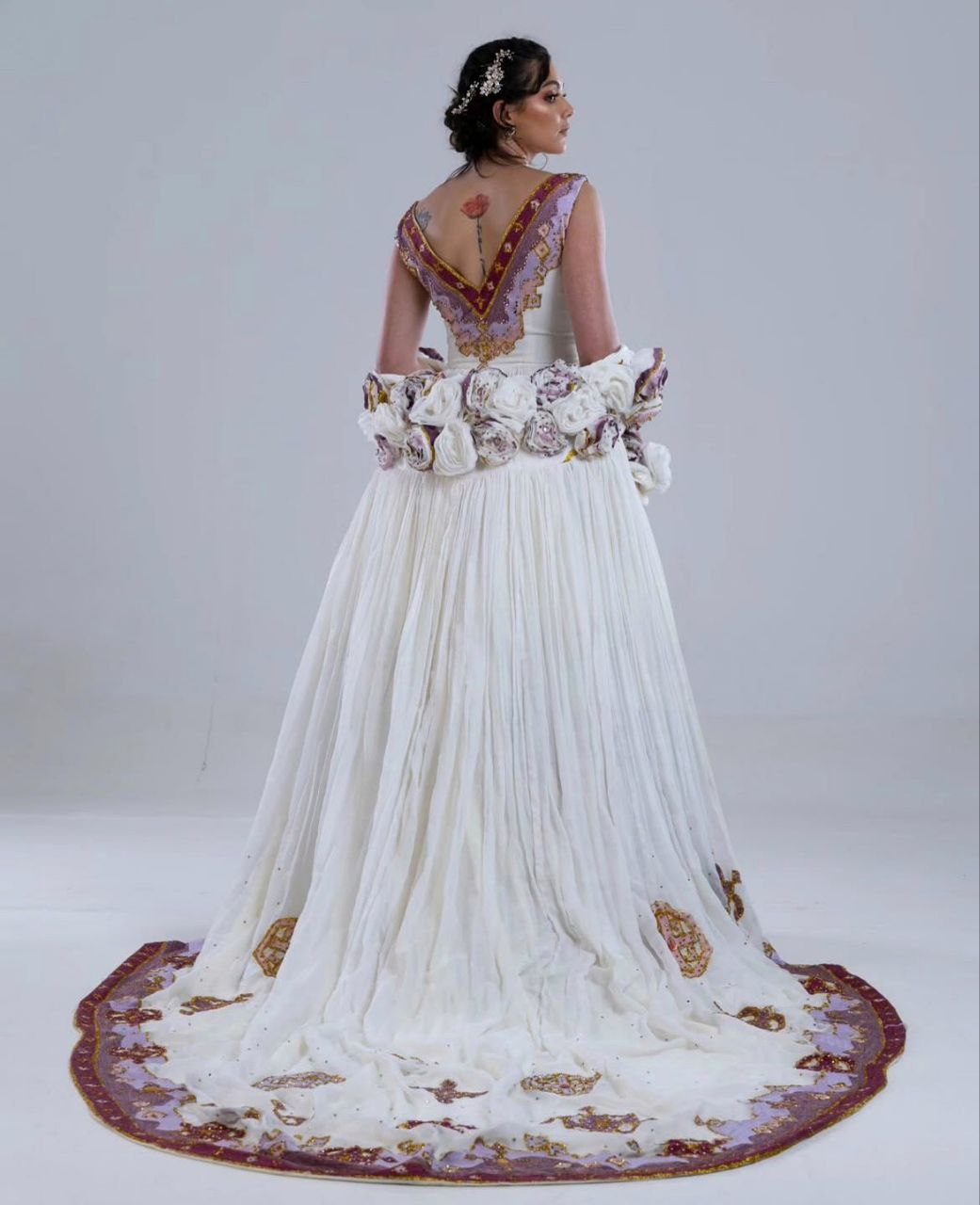 Gorgeous Ethiopian Wedding Dress Traditional Habesha Kemis Sleeveless Ethiopian Wedding Dress 115
