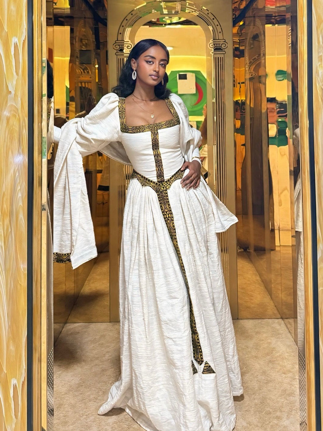 Royal Ethiopian Traditional Dress Habesha Cloth Fashion