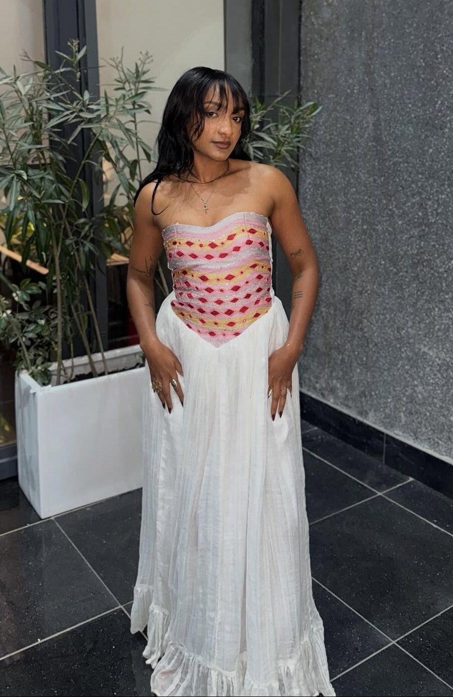 Habesha Kemis Online Strapless Habesha Dress Classic Traditional Ethiopian Dress 