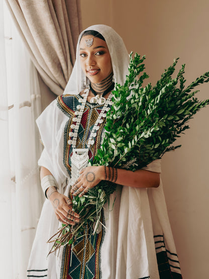 Authentic Ethiopian Dress Habesha Kemis Online Ethiopian Traditional Clothing For Festive 909