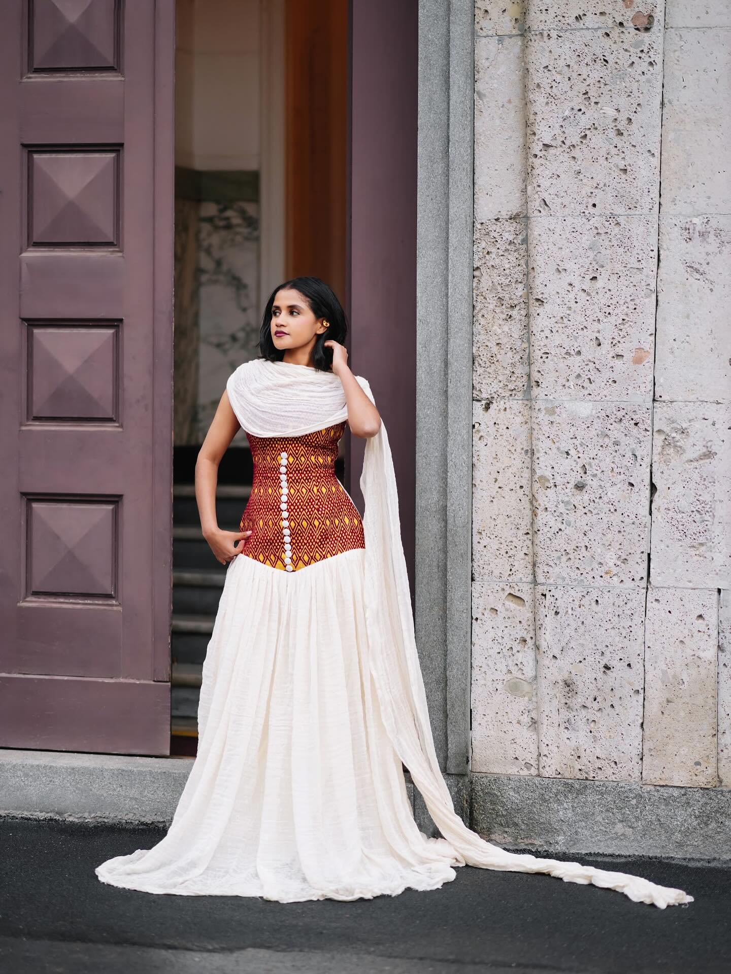 Sleeveless Habesha Kemis Online Elegant Ethiopian Traditional Dress Authentic Habesha Dress 204