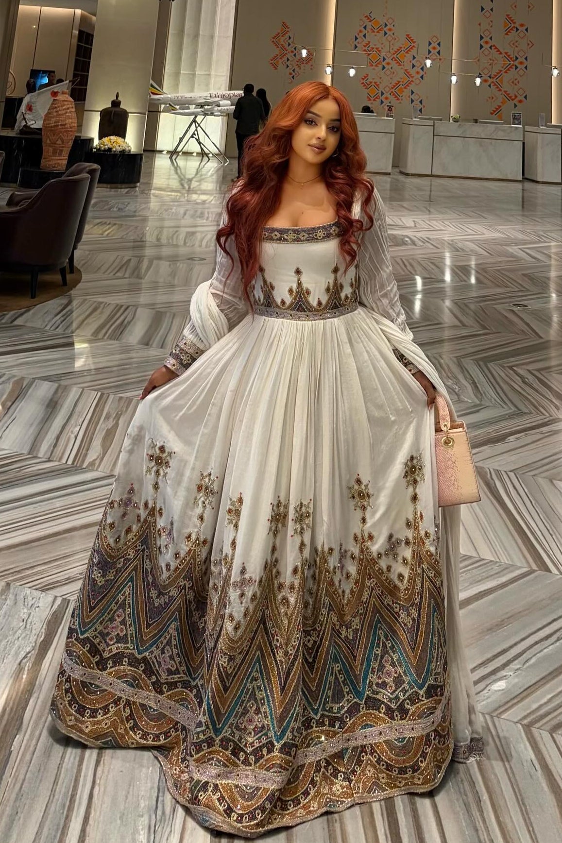 Ethiopian Clothing Inspired by Traditional Habesha Wedding Style