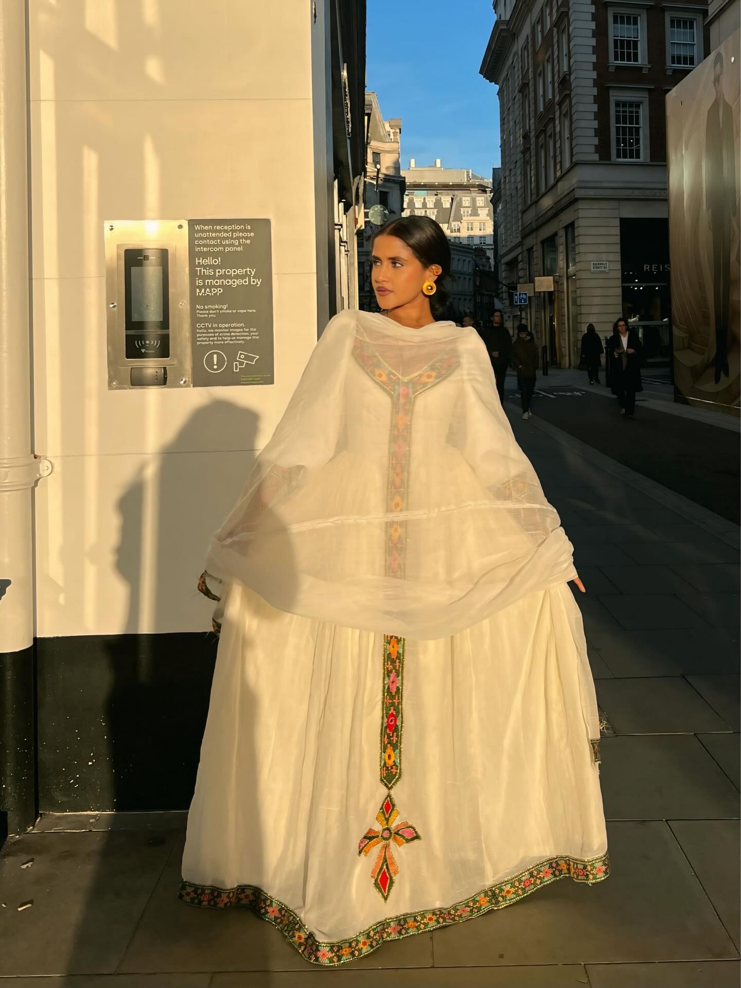 Stylish Puff Sleeve Habesha Kemis Long Sleeve Habesha Dress Traditional Ethiopian Clothing 576