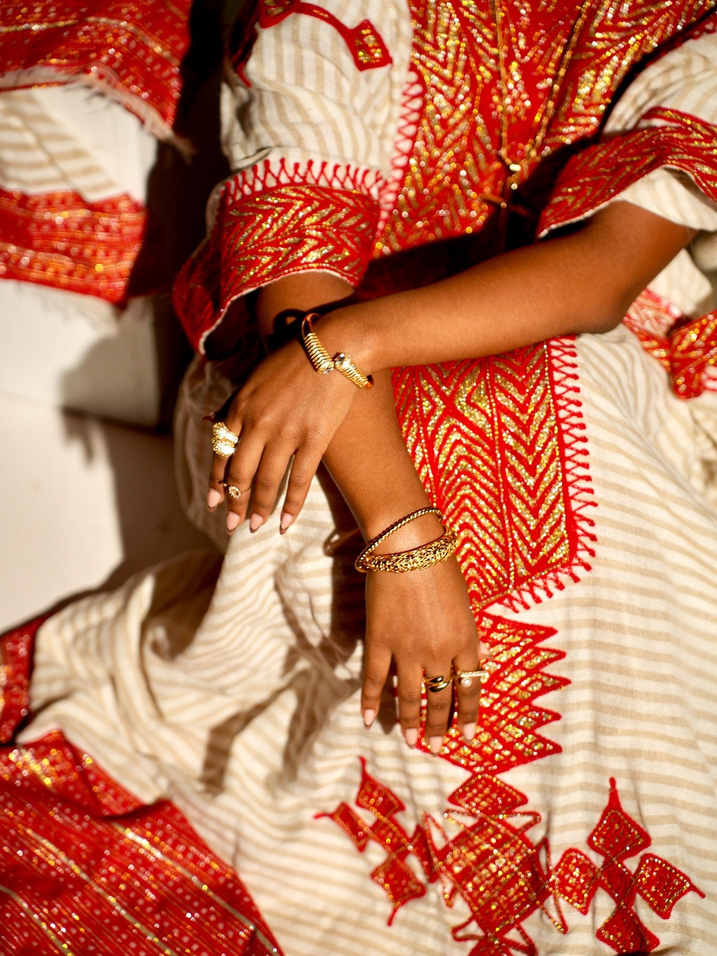 Timeless Habesha Kemis Red Embroidery Habesha Dress Traditional Ethiopian Clothing 584