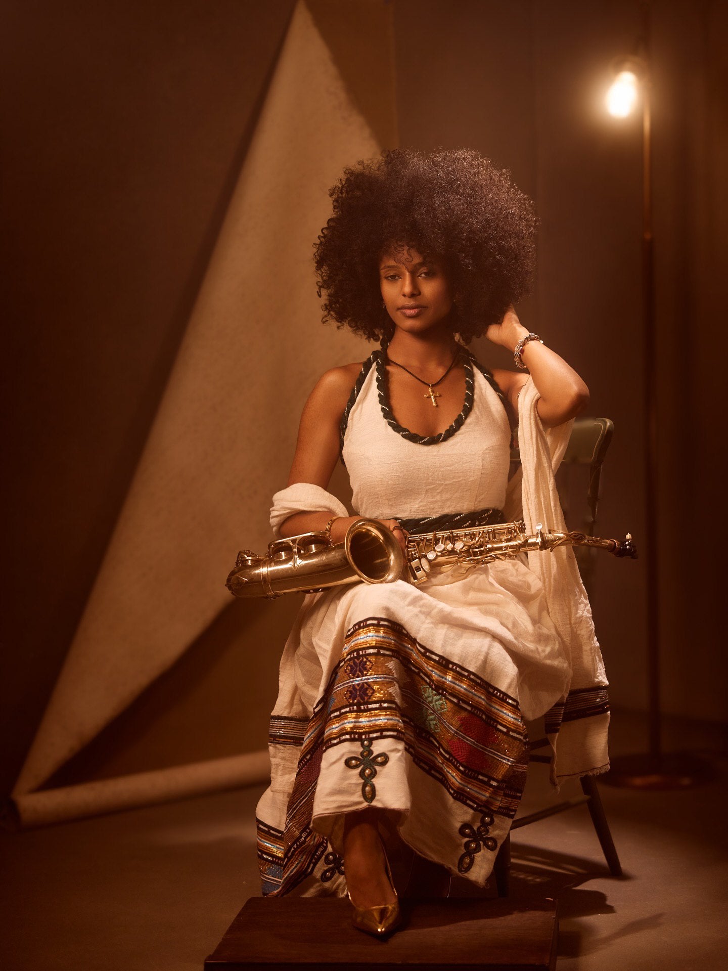 Sleeveless Habesha Kemis Style Cultural Ethiopian Dress Festive Habesha Dress 632