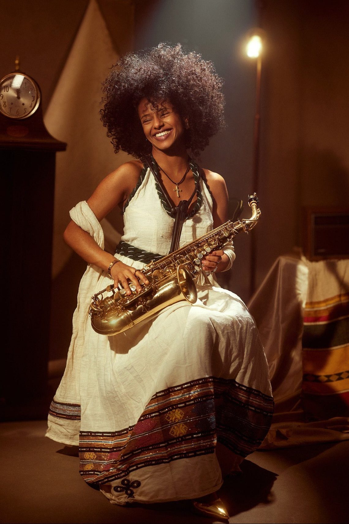 Sleeveless Habesha Dress Traditional Style Ethiopian Kemis
