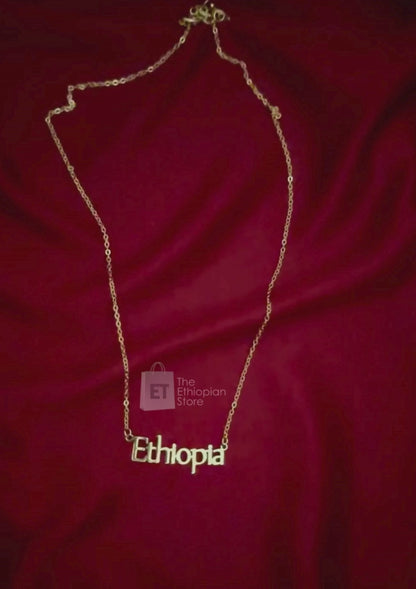 Ethiopia Written Necklace Habesha Jewelry Simple Habesha Necklace