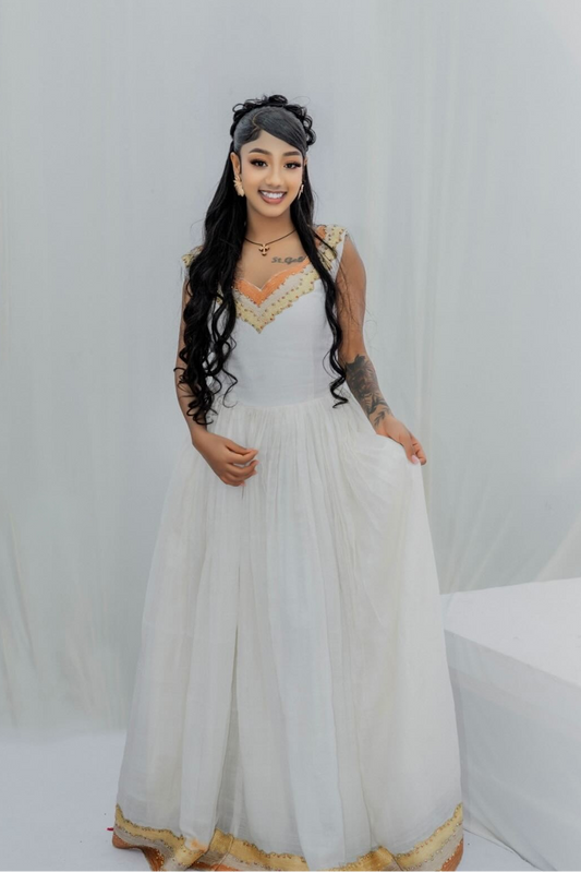 Graceful Habesha Dress Traditional Ethiopian Wedding Style